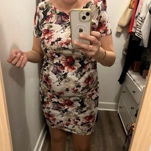 Pink blush maternity dress